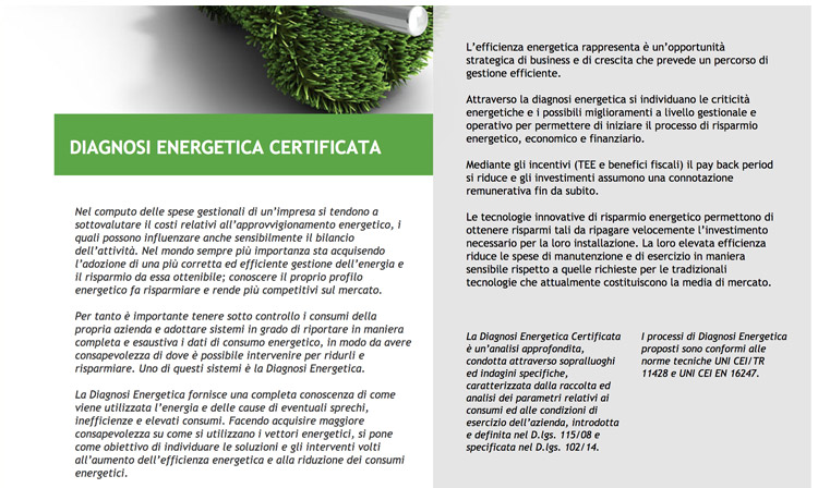 Diagnosi Energetica Certificata